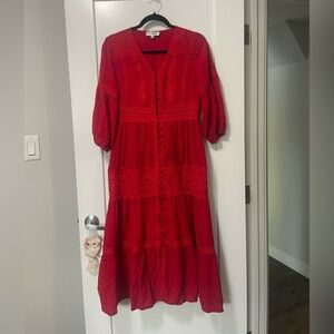 Red Midi Dress